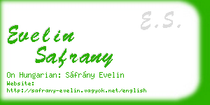 evelin safrany business card