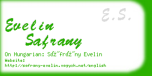 evelin safrany business card